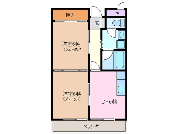 近鉄四日市駅 徒歩12分 3階の物件間取画像